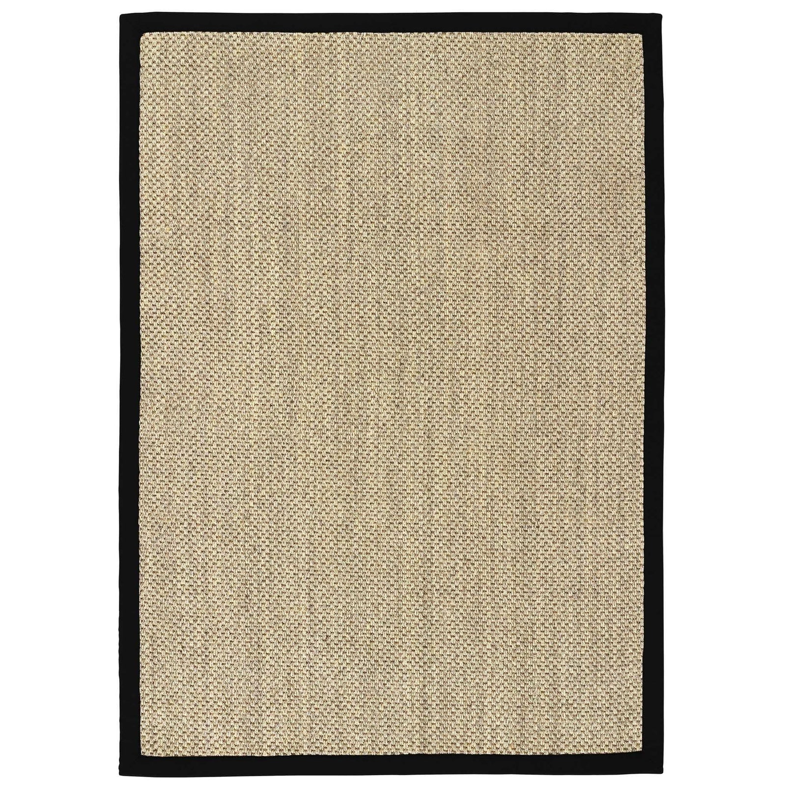 Origins Sisal Rug Light Beige with Black Border - beUNIQ - Black Border Rug - 80X150 - Created by Product Upload