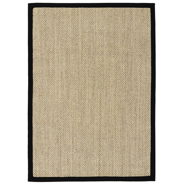 Origins Sisal Rug Light Beige with Black Border - beUNIQ - Black Border Rug - 80X150 - Created by Product Upload