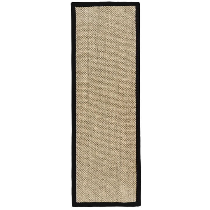 Origins Sisal Rug Light Beige with Black Border - beUNIQ - Black Border Rug - 67X200 - Created by Product Upload