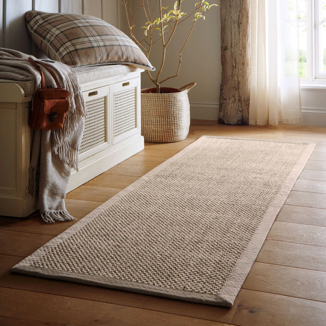 Origins Sisal Light Beige with Sand Border Rug - beUNIQ - beige sisal rug - 067x200 - Created by Product Upload