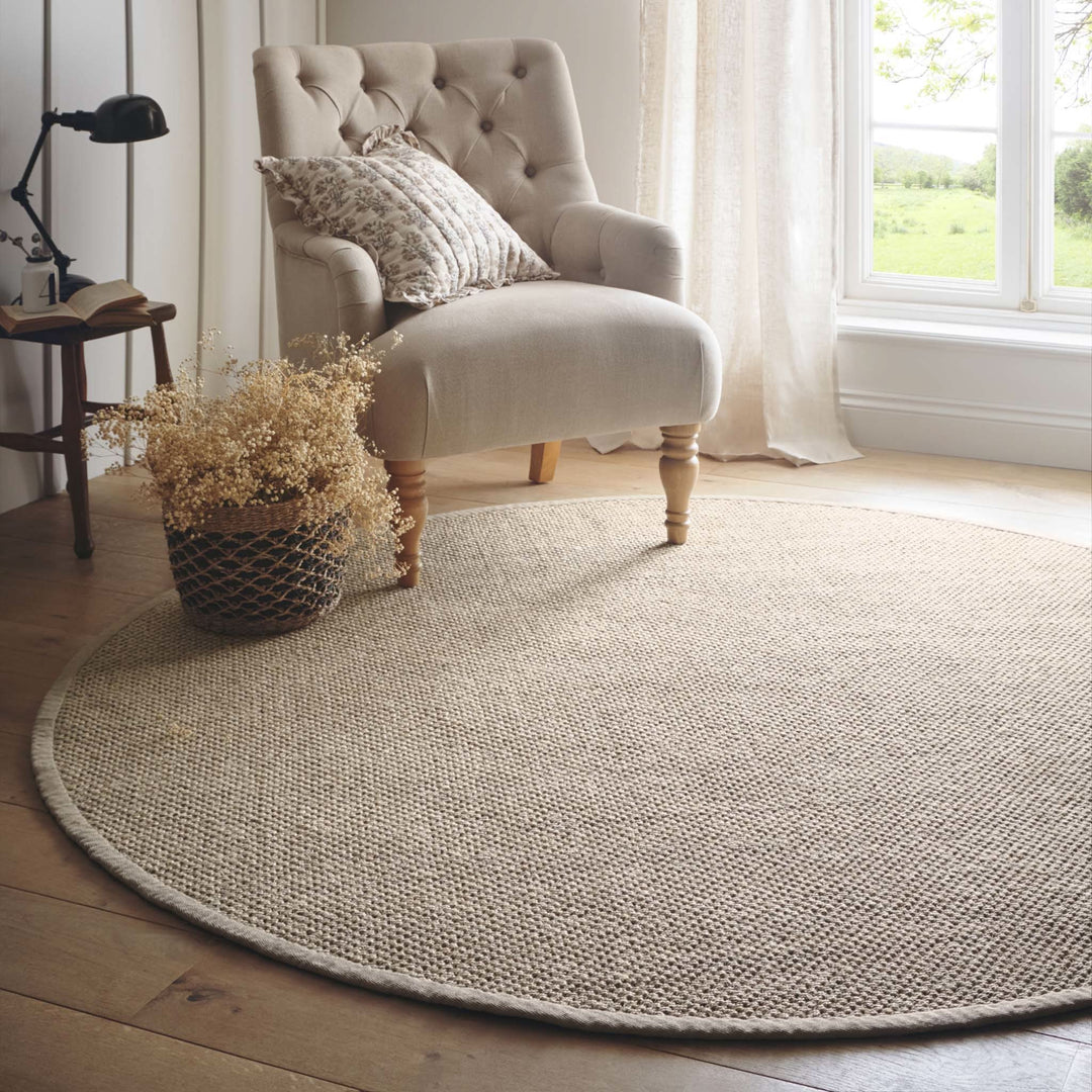 Origins Sisal Light Beige with Sand Border Rug - beUNIQ - beige sisal rug - 200xCIR - Created by Product Upload