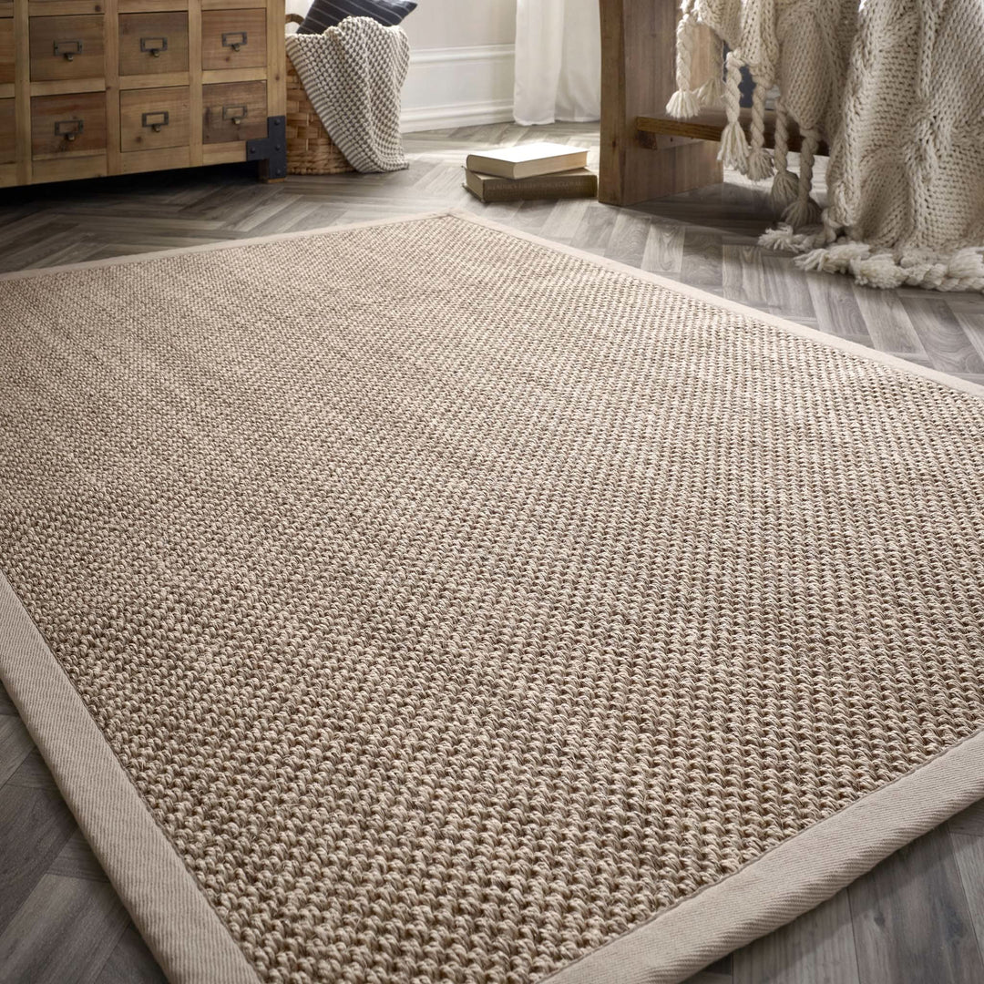 Origins Sisal Light Beige with Sand Border Rug - beUNIQ - beige sisal rug - 80x150cm - Created by Product Upload