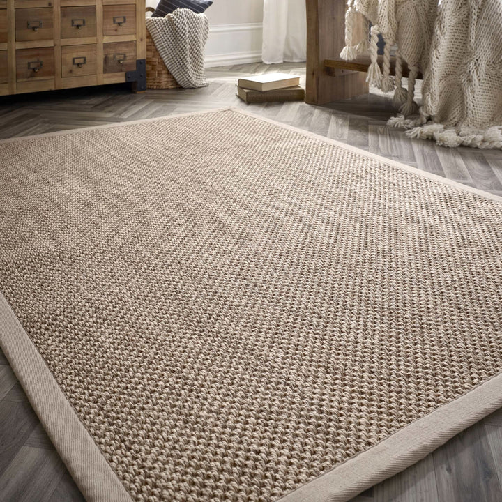 Origins Sisal Light Beige with Sand Border Rug - beUNIQ - beige sisal rug - 80x150cm - Created by Product Upload