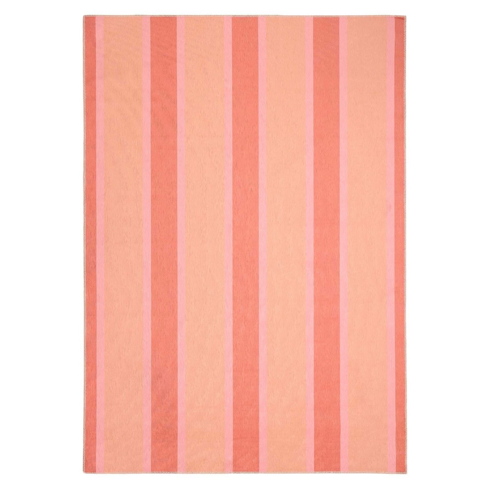Origins Sorbet Stripe Washable Rug Chenille Non - Slip - beUNIQ - chenille rug - 80x150 - Created by Product Upload