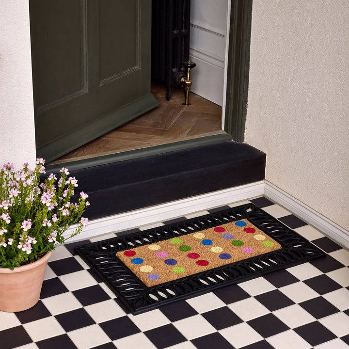My Mat Coir Insert Doormat Spots Pattern 23x53cm - beUNIQ - coir doormat - Created by Product Upload