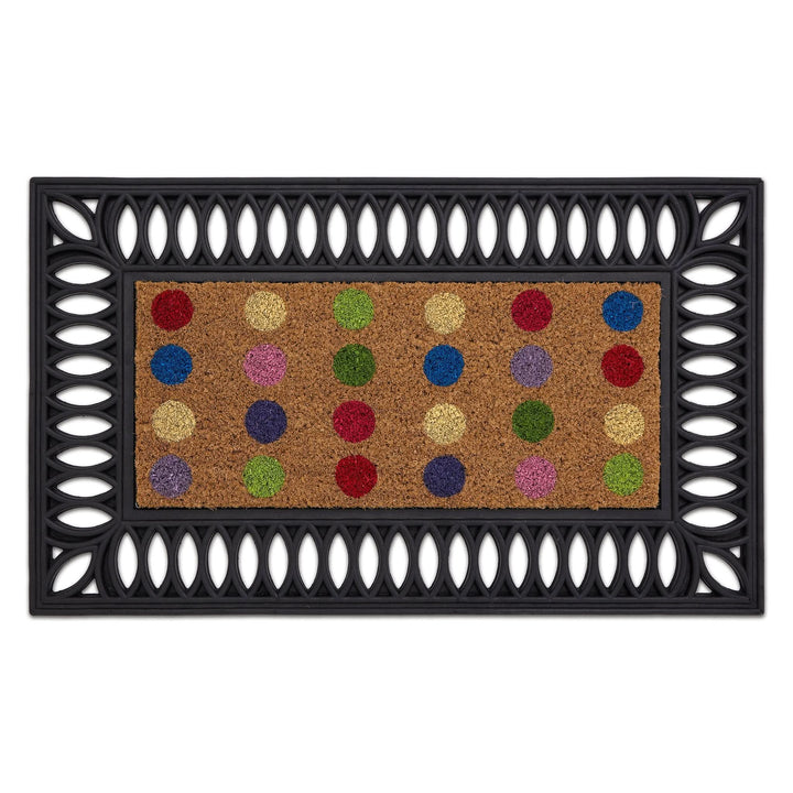 My Mat Coir Insert Doormat Spots Pattern 23x53cm - beUNIQ - coir doormat - Created by Product Upload