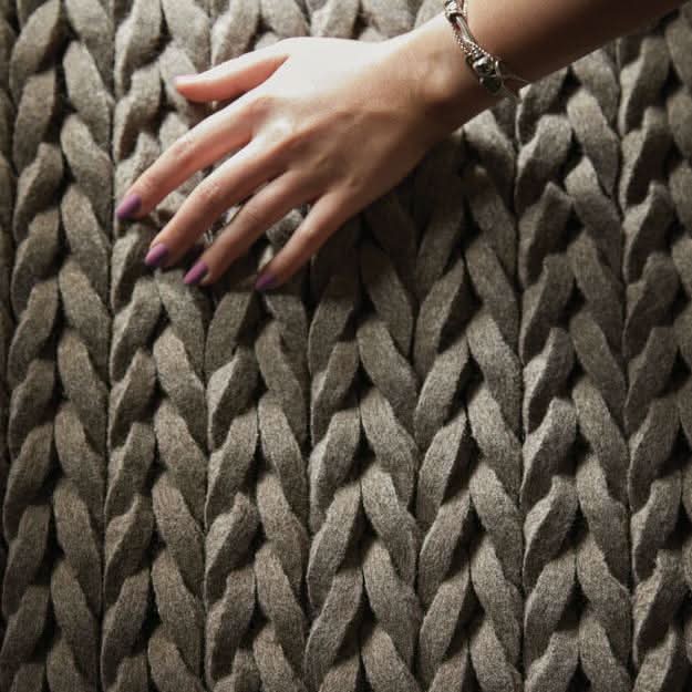 Rug Guru Urbane Sepia Grey Plain Textured Wool Area Rug - beUNIQ - 200x300 Wool Rug - Created by Product Upload