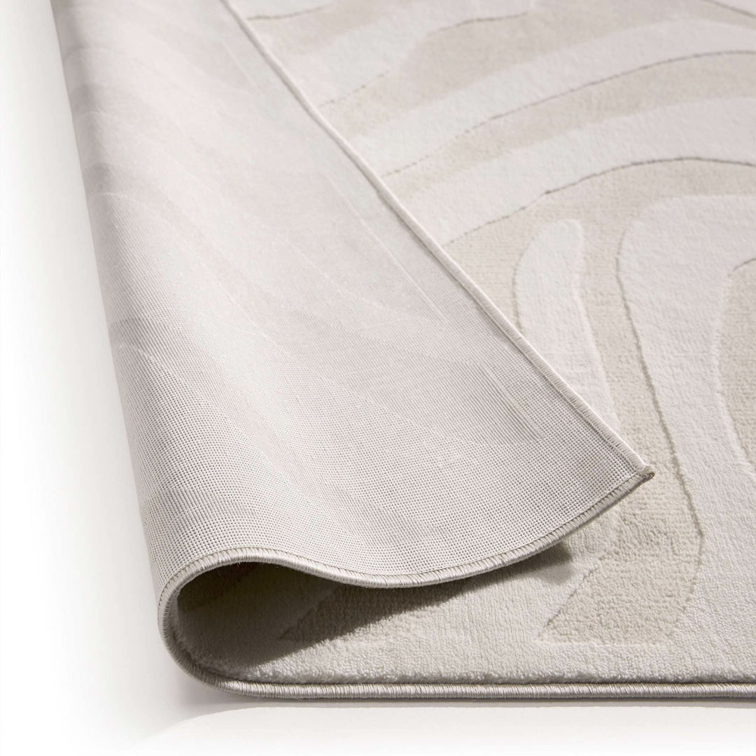 Origins Dune Abstract Pattern Area Rug in Cream - beUNIQ - Cream Abstract Rug - 80x150 - Created by Product Upload