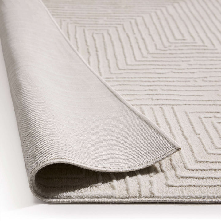 Origins Zen Geometric Area Rug Cream Soft Indoor Flooring - beUNIQ - Area Rug - 80x150 - Cream Geometric Rug