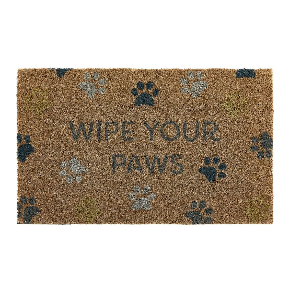 My Mat Wipe Your Paws Coir Doormat Natural 45x75cm - beUNIQ - coir doormat - Created by Product Upload