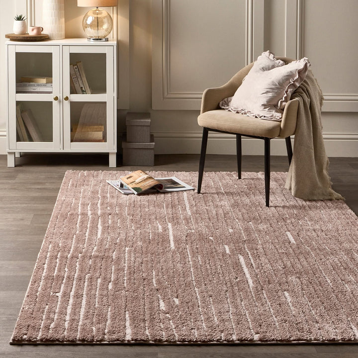 Origins Woodweave Patterned Rug in Beige and Ivory Multiple Sizes - beUNIQ - beige and ivory rug - 80x150 - Created by Product Upload