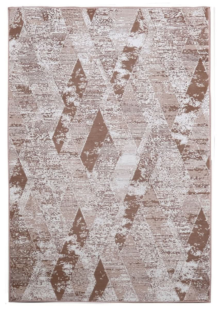 Bohemian Area Rug Amelia AM015 Stain Resistant Polypropylene Cream - beUNIQ - AM015 - Round 100cm x 100cm - bedroom rug