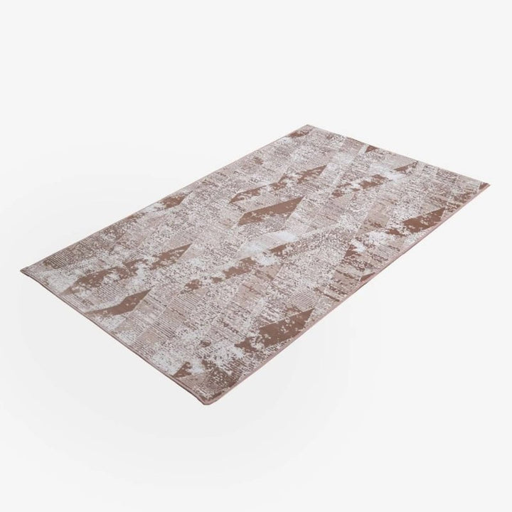 Bohemian Area Rug Amelia AM015 Stain Resistant Polypropylene Cream - beUNIQ - AM015 - Round 100cm - bedroom rug