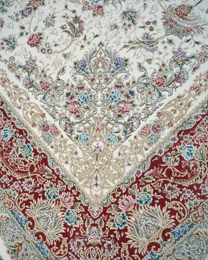 Graceful Cream – Classic Cream &amp; Red Rug - beUNIQ - carpet - 200cm x 300cm - carpet online