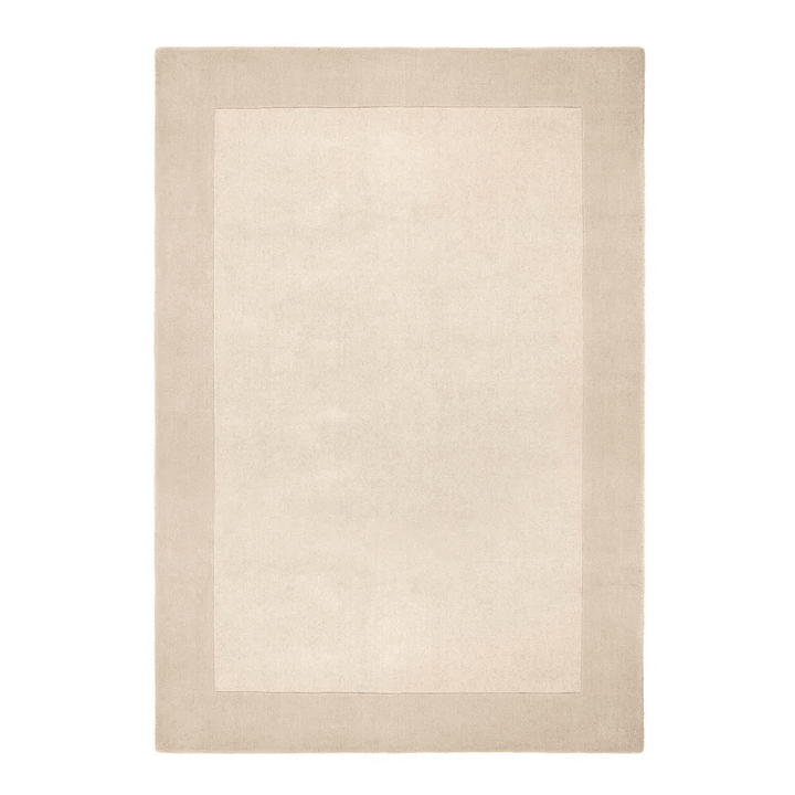 Origins Borders Natural Wool Rug | Hand Loom Woven Border Design - beUNIQ - border rug - 080X150 - Created by Product Upload