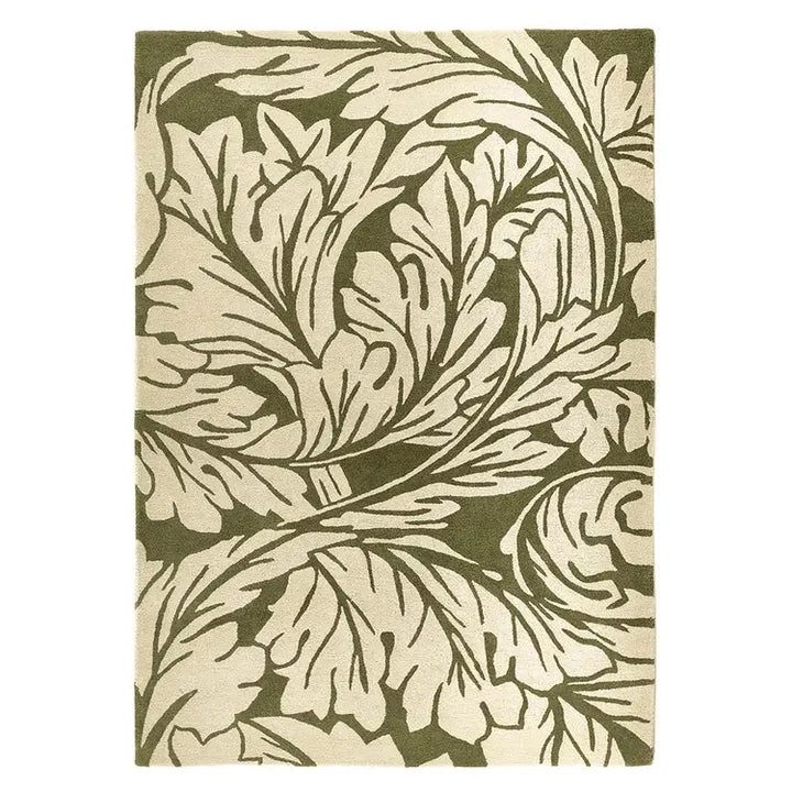 Origins Heritage Moss Traditional Floral Hand Tufted Pure Wool Rug - beUNIQ - Created by Product Upload - 120x170 cm - floral rug