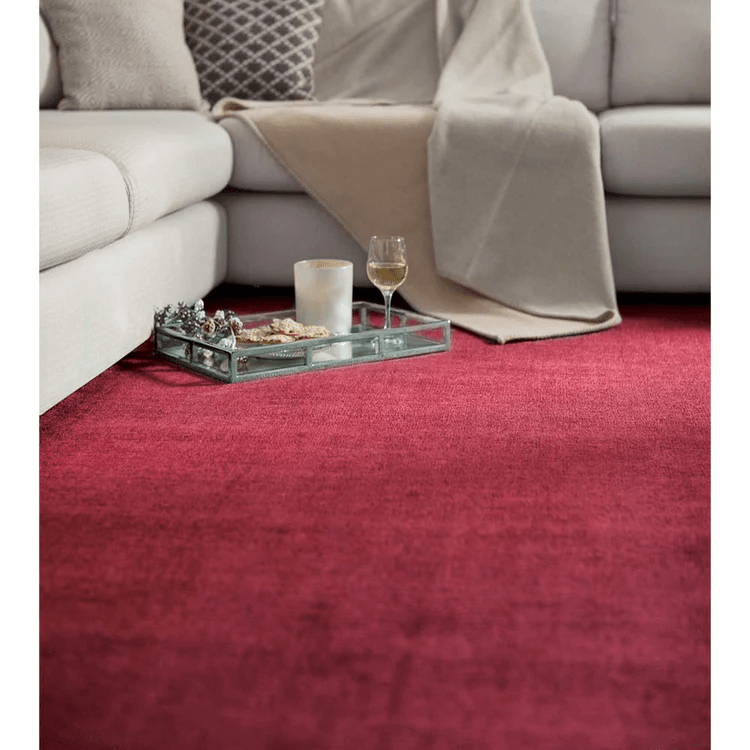 Origins Reef Raspberry Pink Soft Recycled Plastic Indoor Rug - beUNIQ - Created by Product Upload - 120cm x 170cm - easy care rug