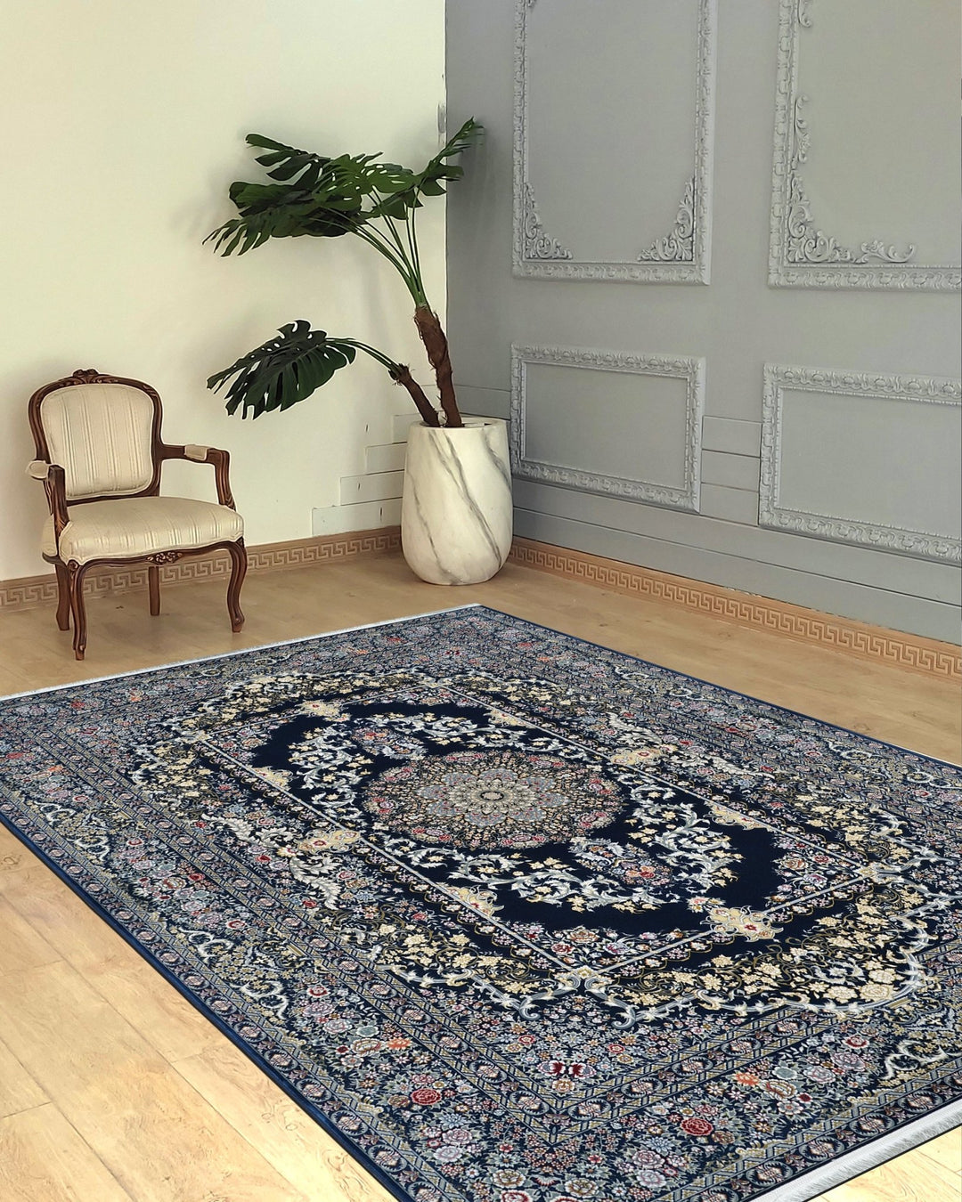 Midnight Elegance Navy Rug - beUNIQ.®