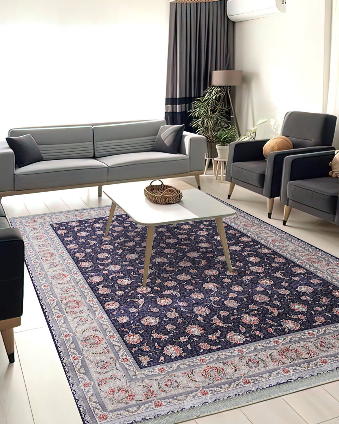 Nasim Navy Floral Classic - beUNIQ