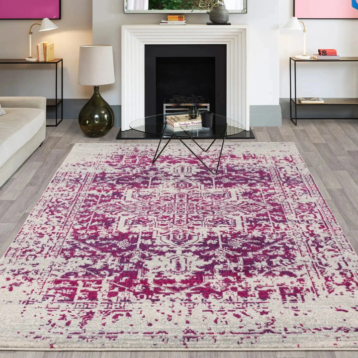 Nova Antique Rugs - beUNIQ - asia1 - NV08 Antique Fuchsia -
