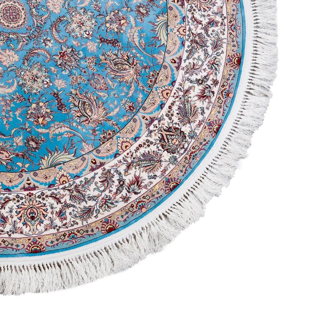 Oriental Area Rug - Highest Quality for Living Room &amp; Bedroom | Large &amp; Small Sizes | Affordable, Elegant &amp; Durable | VI004 - beUNIQ - Blue - 100x100 cm - blue Persian rug