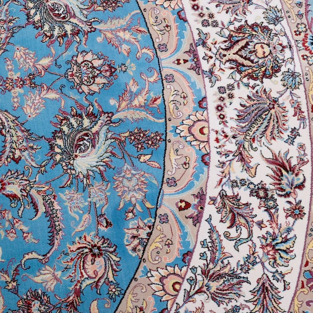 Oriental Area Rug - Highest Quality for Living Room &amp; Bedroom | Large &amp; Small Sizes | Affordable, Elegant &amp; Durable | VI004 - beUNIQ - Blue - 100x100 cm - blue Persian rug