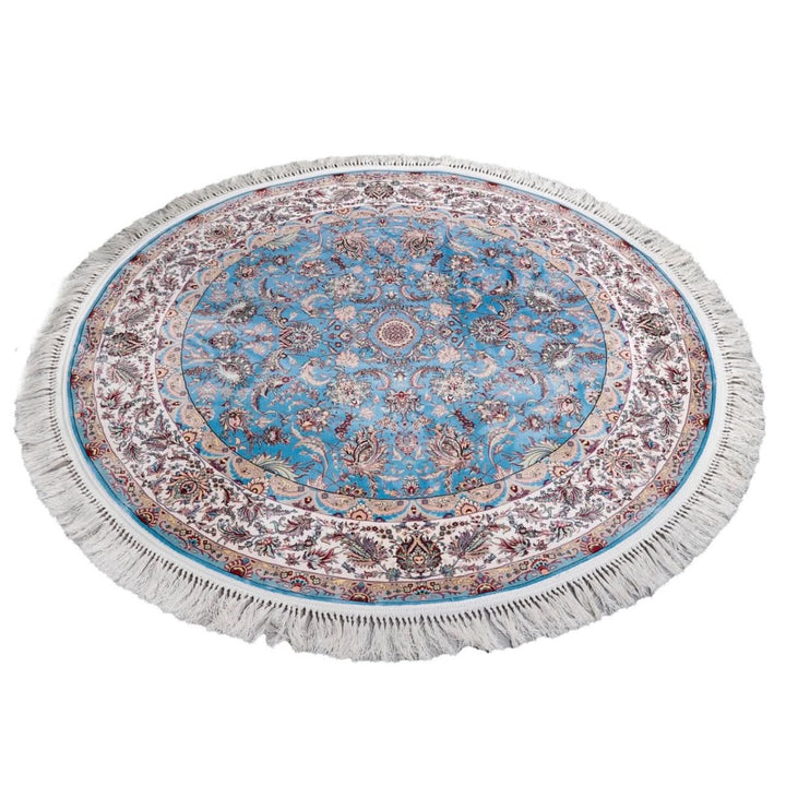 Oriental Area Rug - Highest Quality for Living Room &amp; Bedroom | Large &amp; Small Sizes | Affordable, Elegant &amp; Durable | VI004 - beUNIQ - Blue - 100x100 cm - blue Persian rug