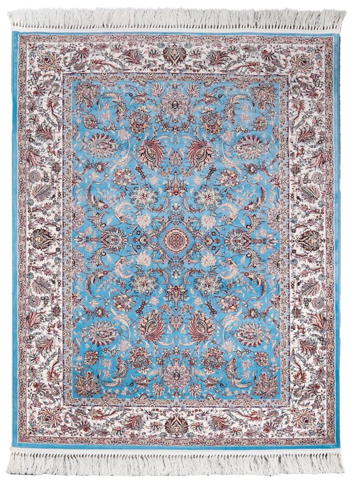 Oriental Area Rug - Highest Quality for Living Room &amp; Bedroom | Large &amp; Small Sizes | Affordable, Elegant &amp; Durable | VI004 - beUNIQ - Blue - 100x100 cm - blue Persian rug
