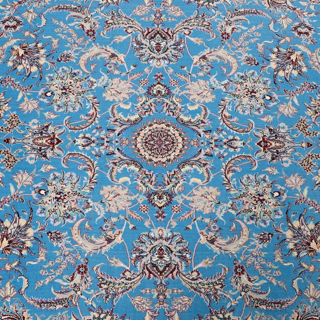 Oriental Area Rug - Highest Quality for Living Room &amp; Bedroom | Large &amp; Small Sizes | Affordable, Elegant &amp; Durable | VI004 - beUNIQ - Blue - 100x100 cm - blue Persian rug