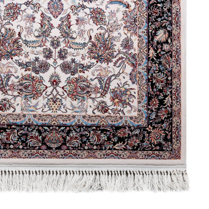 Oriental Area Rug - Highest Quality for Living Room &amp; Bedroom | Large &amp; Small Sizes | Affordable, Elegant &amp; Durable | VI006 - beUNIQ - Black - 100x100 cm - blue Persian rug