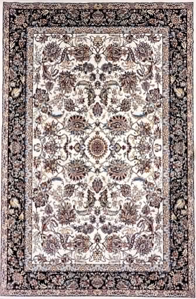 Oriental Area Rug - Highest Quality for Living Room &amp; Bedroom | Large &amp; Small Sizes | Affordable, Elegant &amp; Durable | VI006 - beUNIQ - Black - 100x100 cm - blue Persian rug