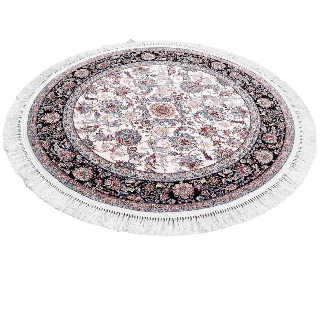 Oriental Area Rug - Highest Quality for Living Room &amp; Bedroom | Large &amp; Small Sizes | Affordable, Elegant &amp; Durable | VI006 - beUNIQ - Black - 100x100 cm - blue Persian rug