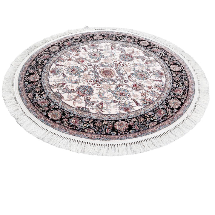 Oriental Area Rug - Highest Quality for Living Room &amp; Bedroom | Large &amp; Small Sizes | Affordable, Elegant &amp; Durable | VI006 - beUNIQ - Black - 100x100 cm - blue Persian rug