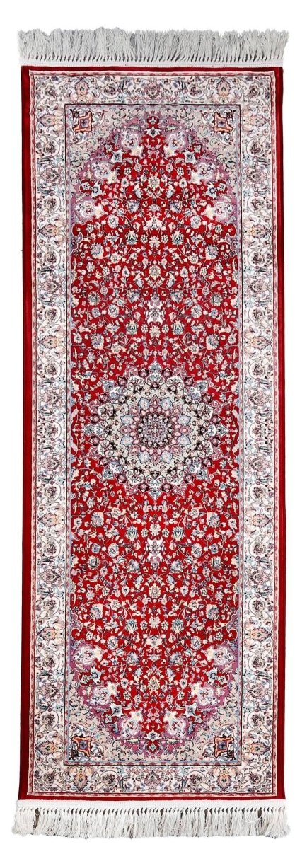 Oriental Area Rug - Highest Quality for Living Room & Bedroom | Large & Small Sizes | Affordable, Elegant & Durable | VI015 - beUNIQ - Cream - Round 150x150 cm - Red