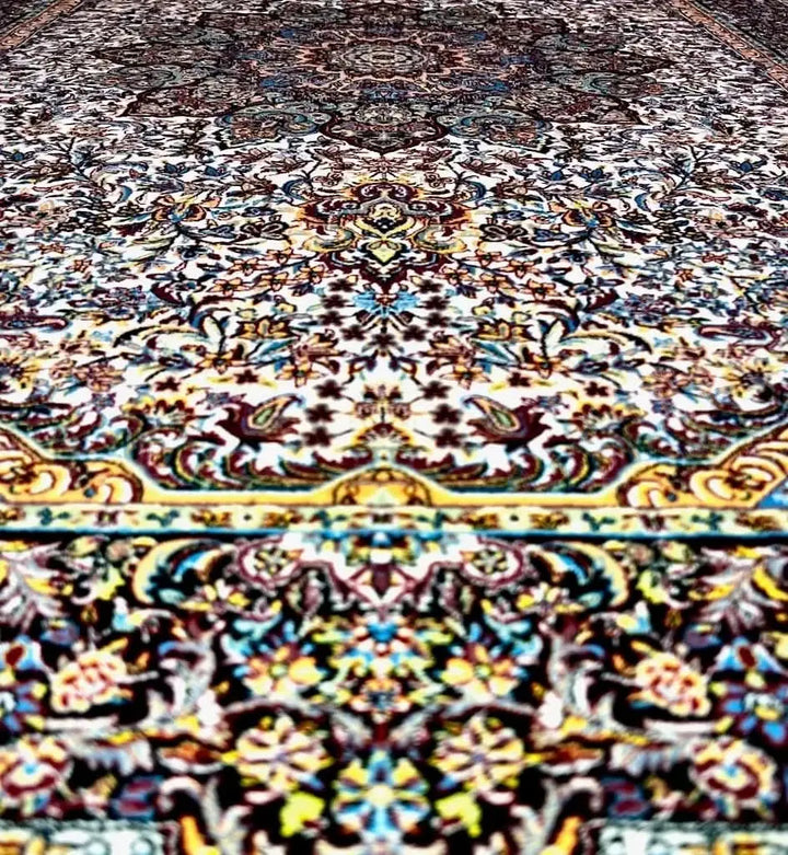 Ottoman Oriental Area Rug in Black and Cream – photo 4 of 4