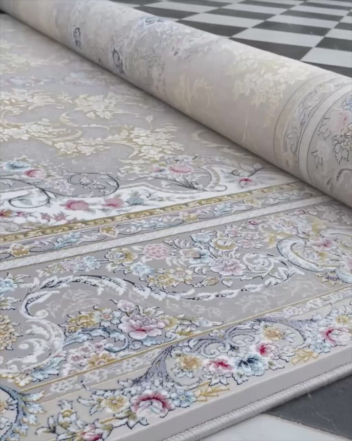 Royal Elegance Silver Persian Rug