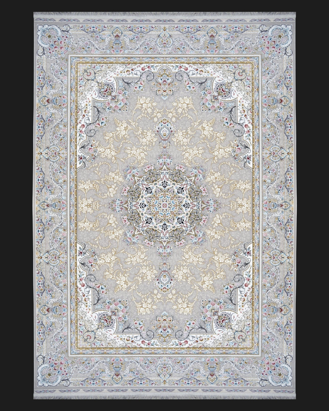 Royal Elegance Silver Persian Rug - beUNIQ