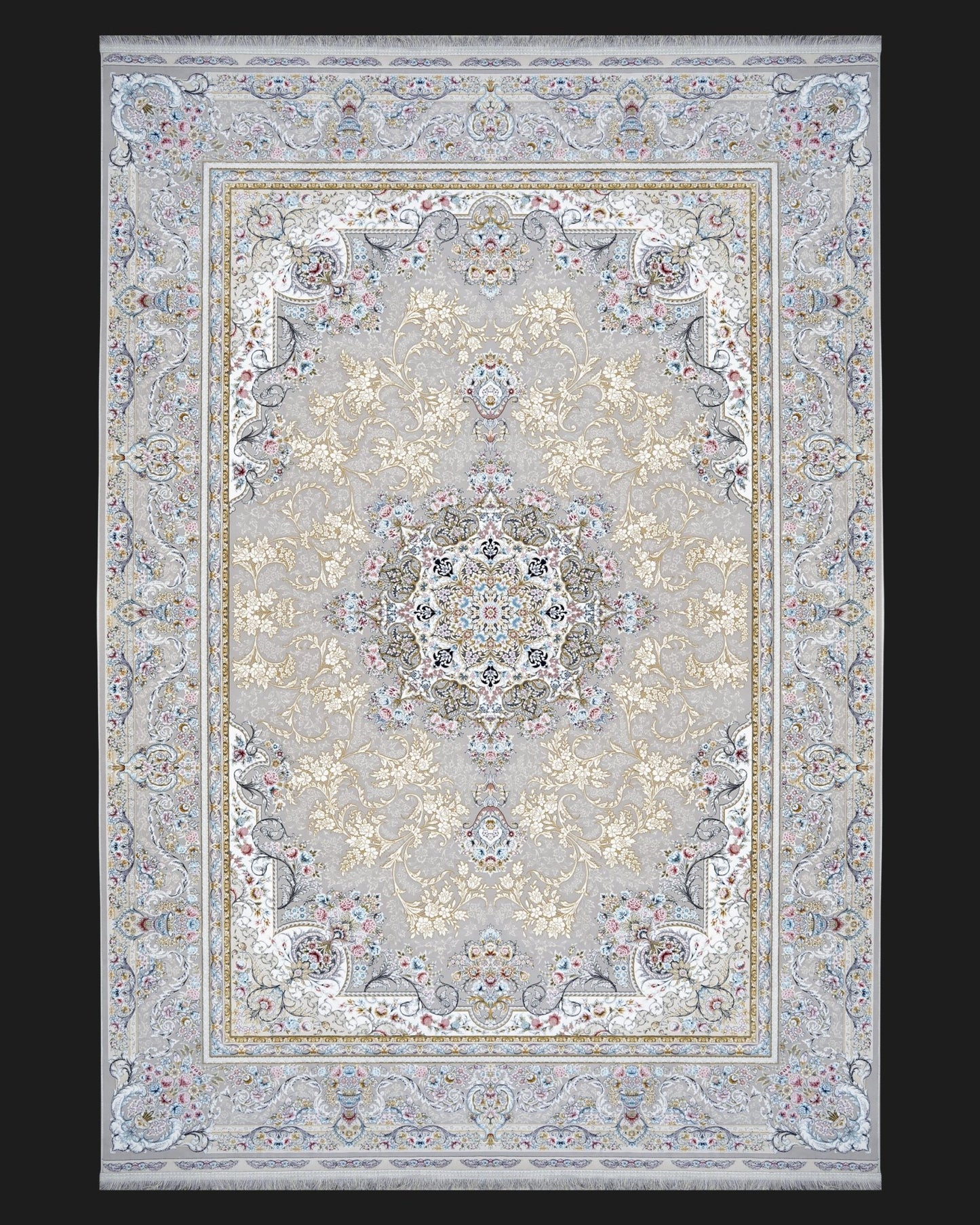 Royal Elegance Silver Persian Rug - beUNIQ