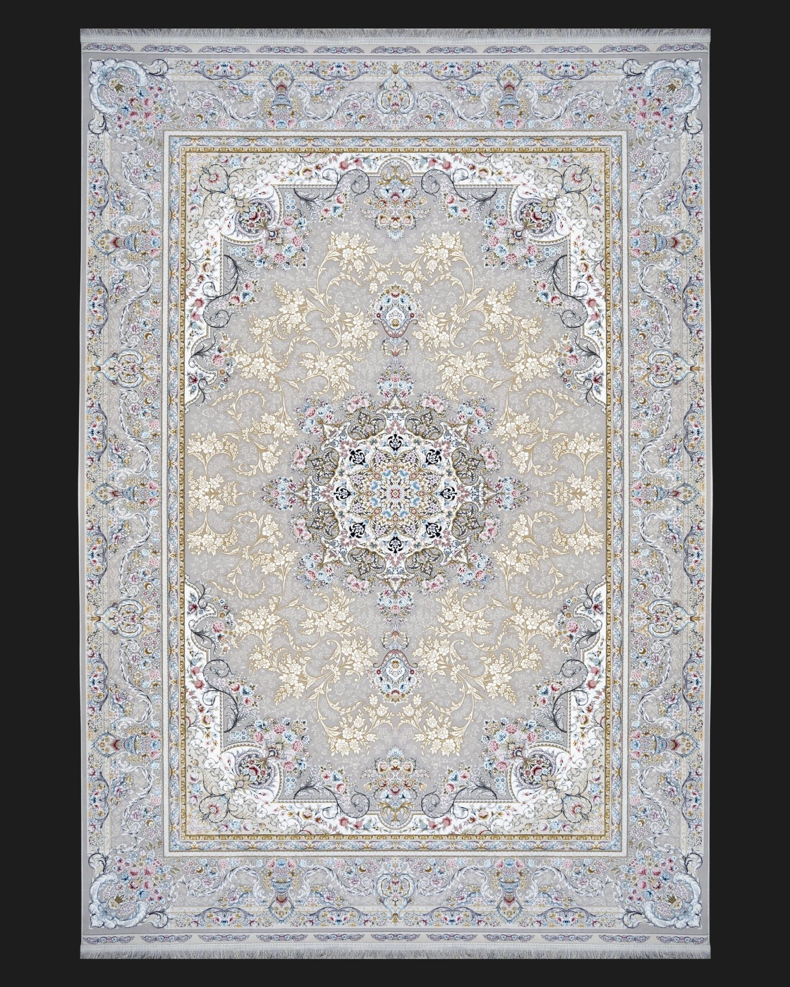 Royal Elegance Silver Persian Rug - beUNIQ