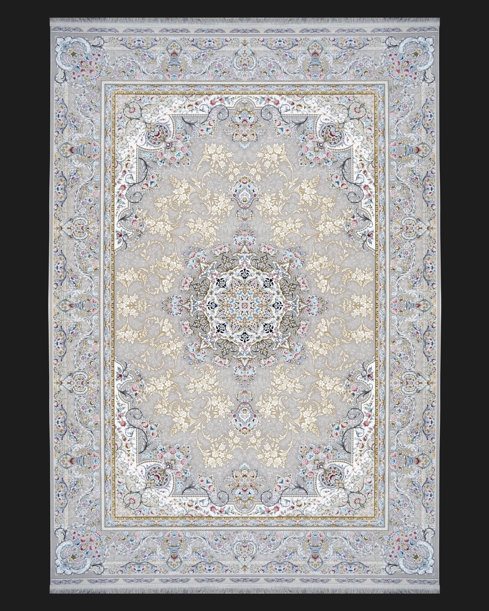 Royal Elegance Silver Persian Rug - beUNIQ