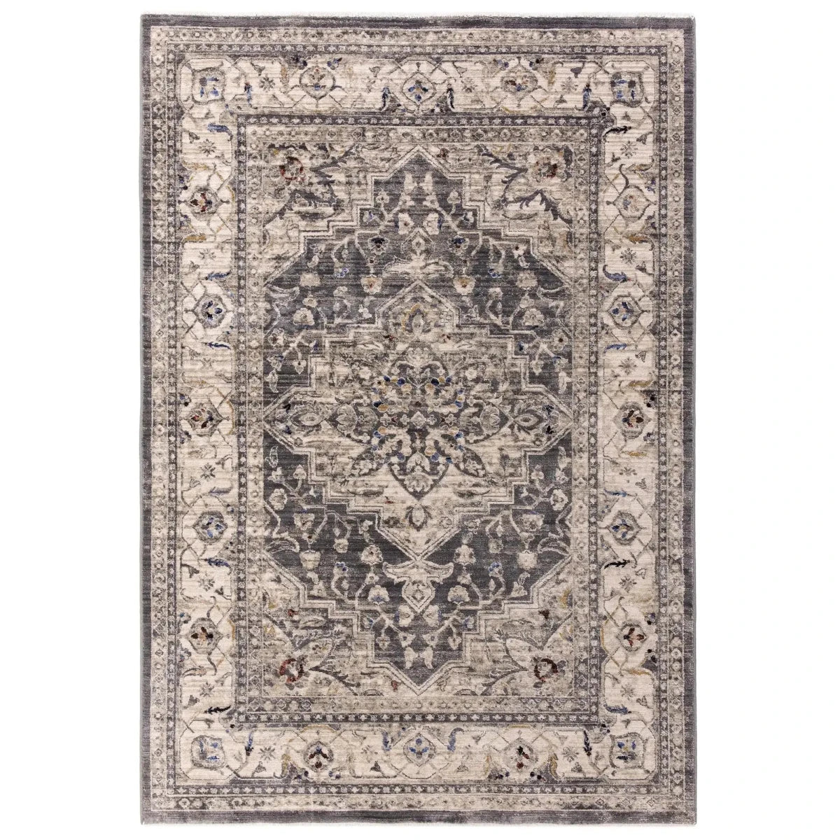 Sovereign Medallion Charcoal - beUNIQ - asia1 - 240x330 Cm -