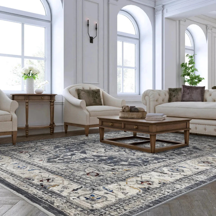 Sovereign Medallion Charcoal - beUNIQ - asia1 - 240x330 Cm -