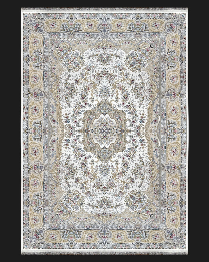 Timeless Grace – Classic Cream &amp; White Rug - beUNIQ