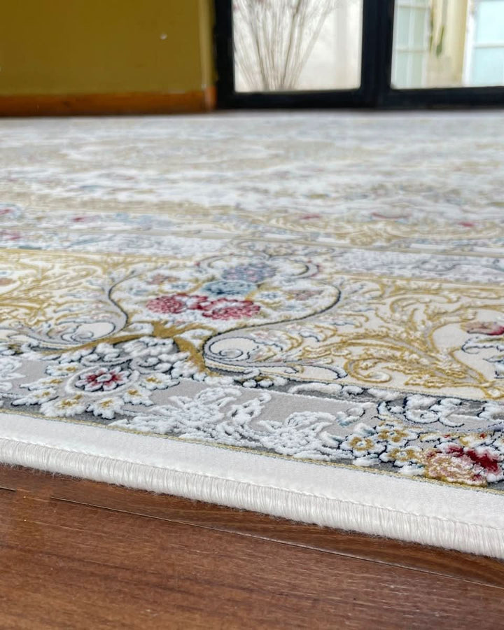Timeless Grace – Classic Cream &amp; White Rug - beUNIQ - carpet - 200cm x 300cm - carpet online