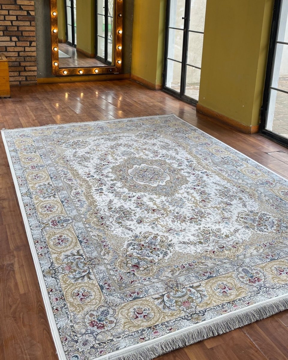 Timeless Grace – Classic Cream & White Rug - beUNIQ - carpet - 200cm x 300cm - carpet online
