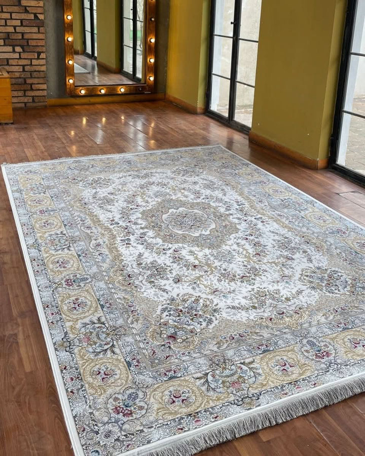 Timeless Grace – Classic Cream &amp; White Rug - beUNIQ - carpet - 200cm x 300cm - carpet online