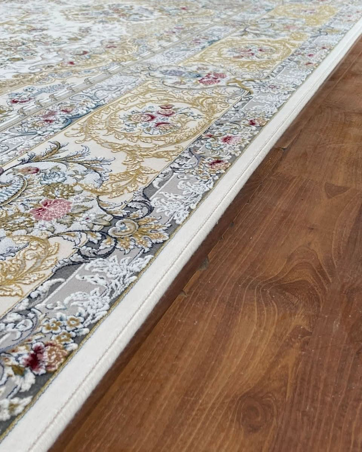 Timeless Grace – Classic Cream &amp; White Rug - beUNIQ - carpet - 200cm x 300cm - carpet online