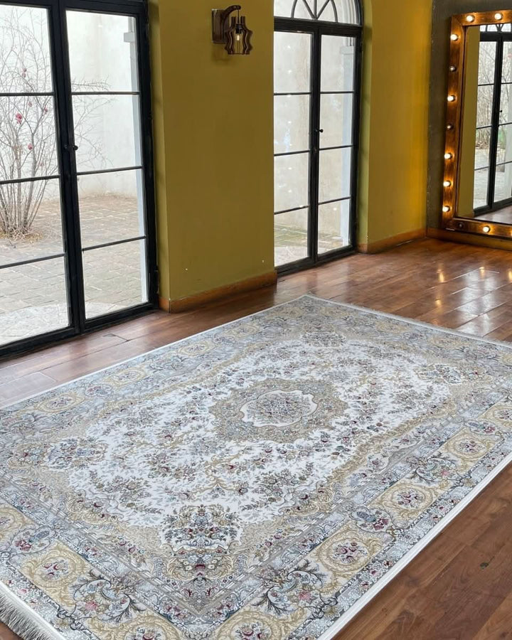 Timeless Grace – Classic Cream &amp; White Rug - beUNIQ - carpet - 200cm x 300cm - carpet online