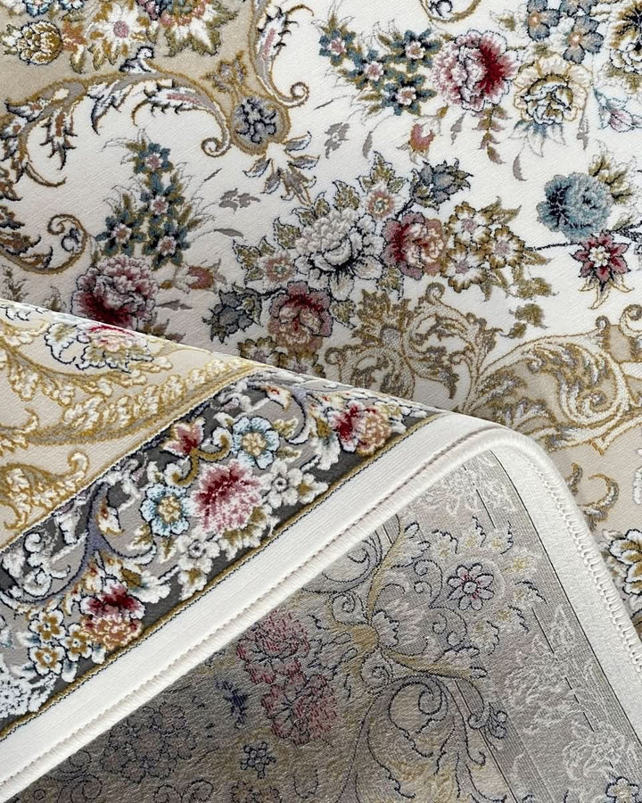 Timeless Grace – Classic Cream &amp; White Rug - beUNIQ - carpet - 200cm x 300cm - carpet online