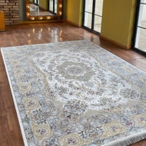 Timeless Grace – Classic Cream & White Rug - beUNIQ